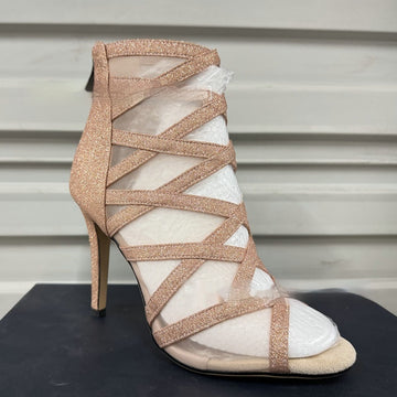 Fish Mouth Sandal Boots Hollow-out Mesh Stitching