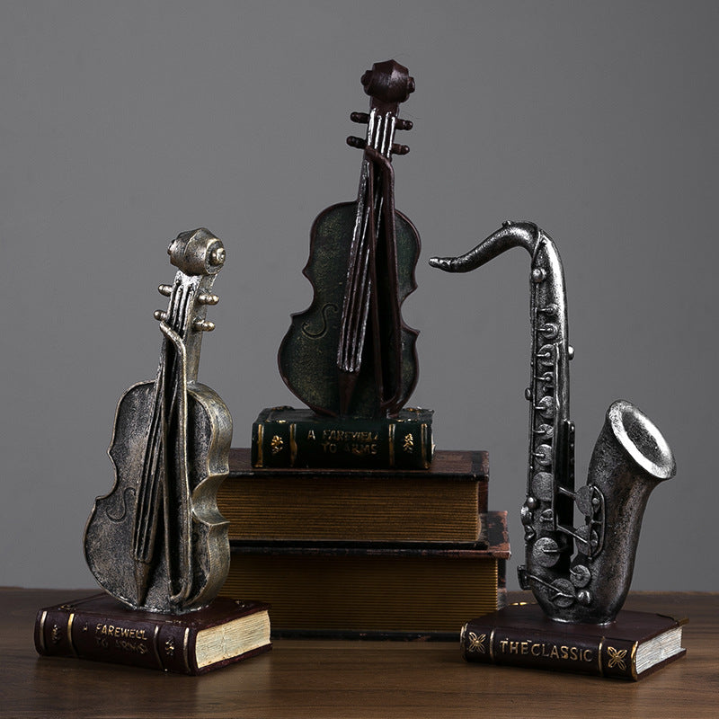 American Violin Saxophone Instrument Model Resin
