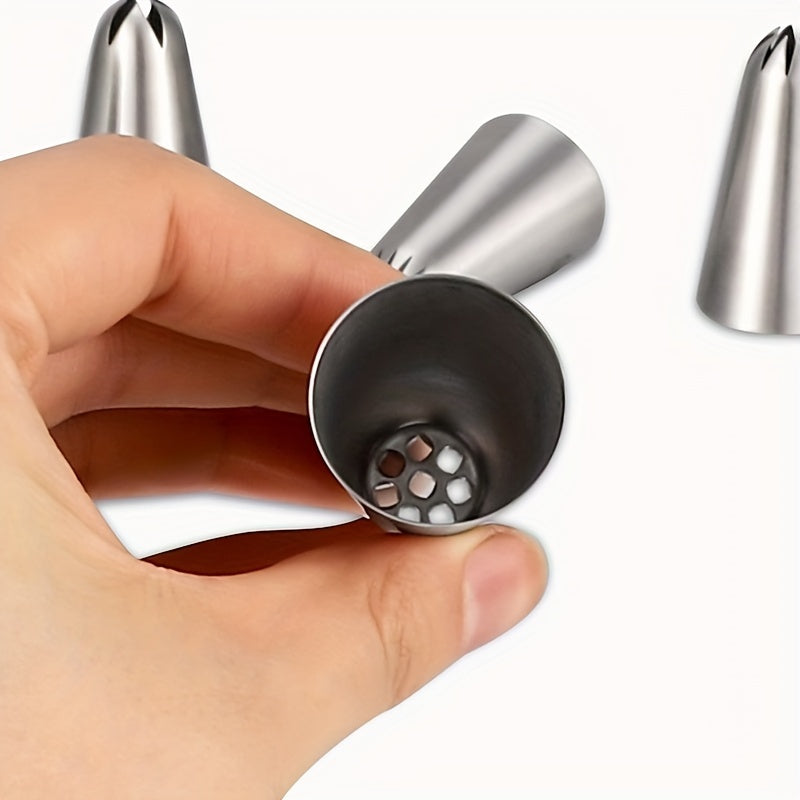 Aroefa 8-Piece Stainless Steel Piping Tips Set - Aroefa