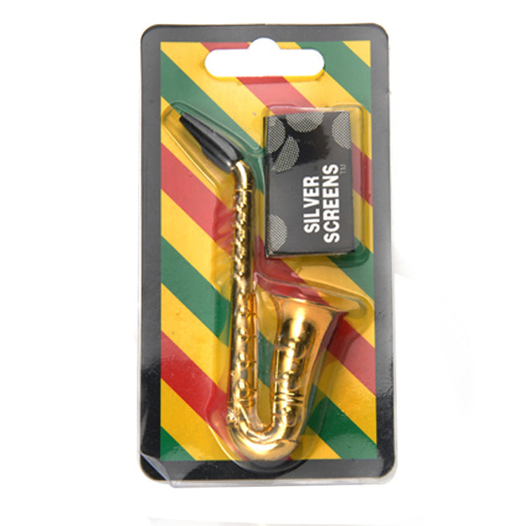 Gilded Saxophone  Filter Cigarette Holder