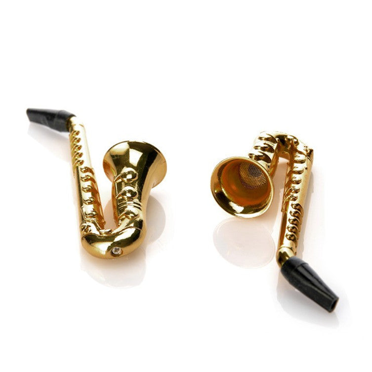 Gilded Saxophone  Filter Cigarette Holder