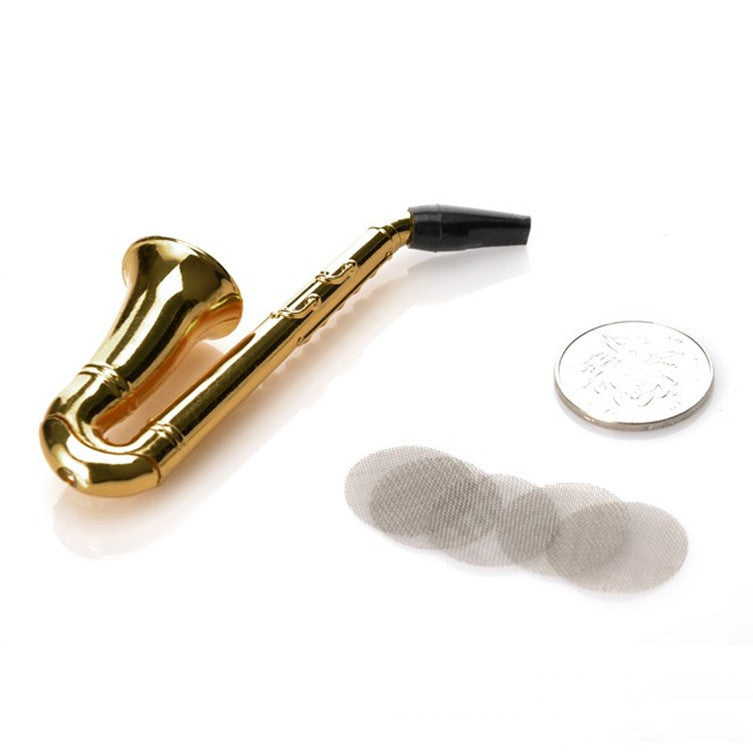 Gilded Saxophone  Filter Cigarette Holder