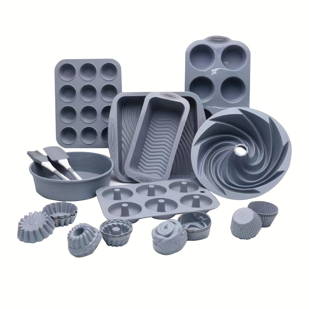 Aroefa 33pcs Silicone Baking Pan Set - Aroefa