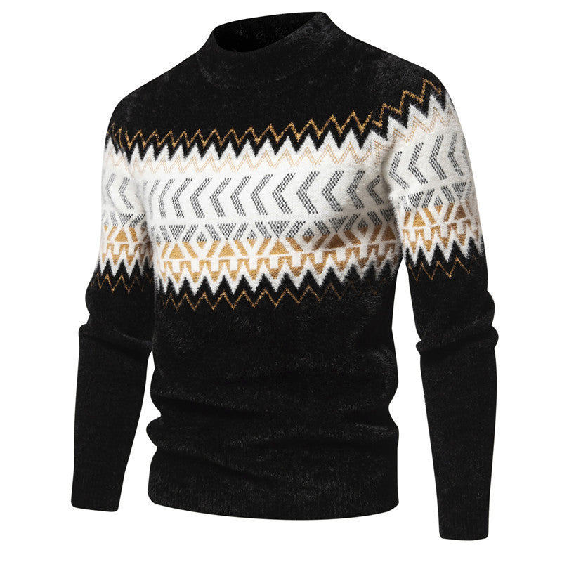 AE Printed Round Neck Sweater For Men