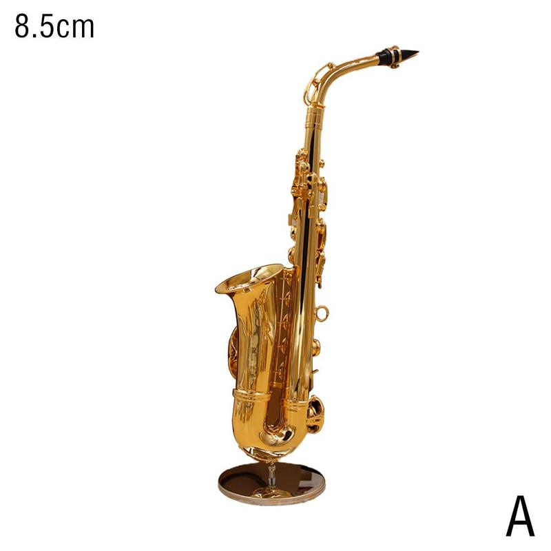 Mini Saxophone Model Ornament Mini Music Brooch