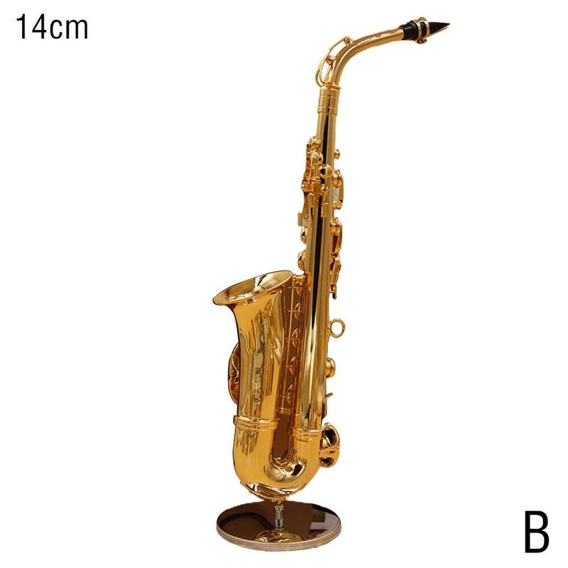 Mini Saxophone Model Ornament Mini Music Brooch