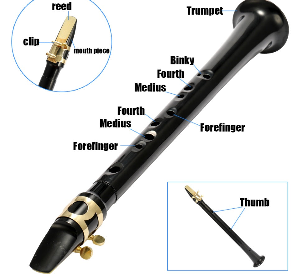 Portable pocket saxophone