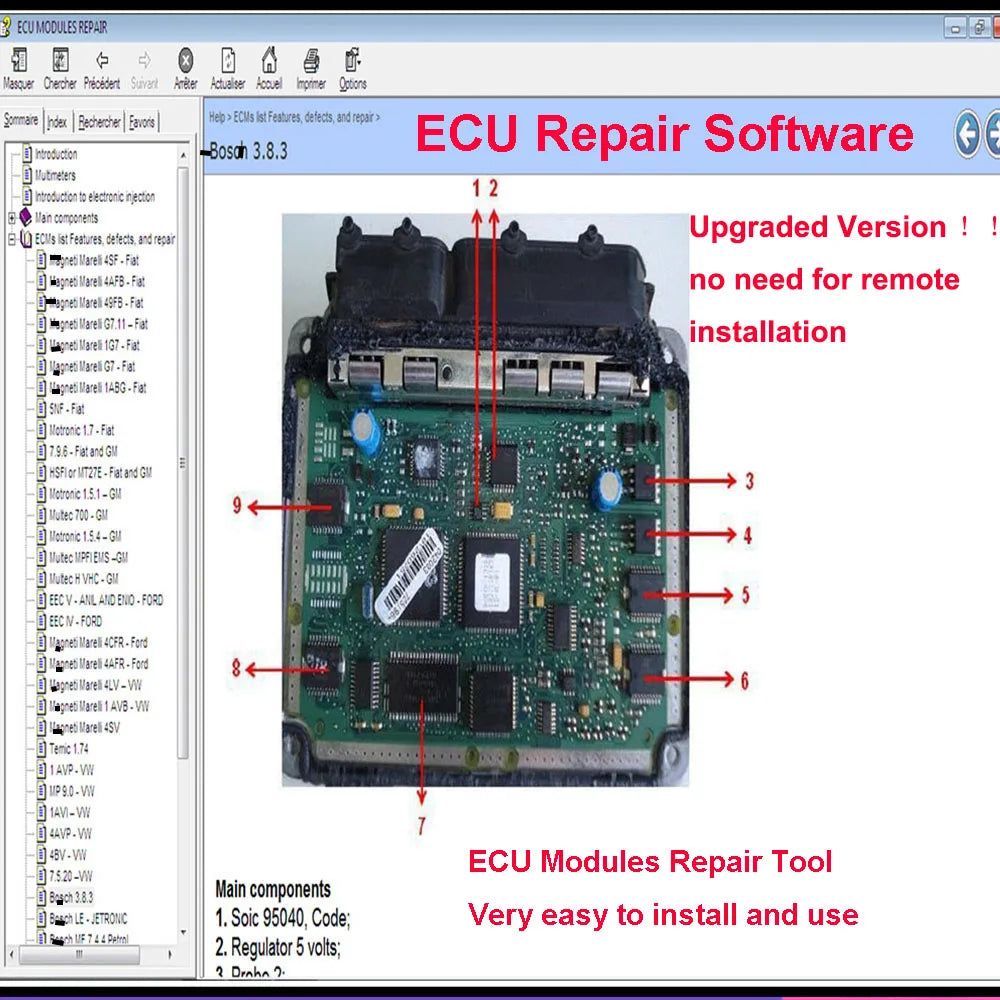 Aroefa Modules ECU Repair Software Upgraded ECU - Aroefa