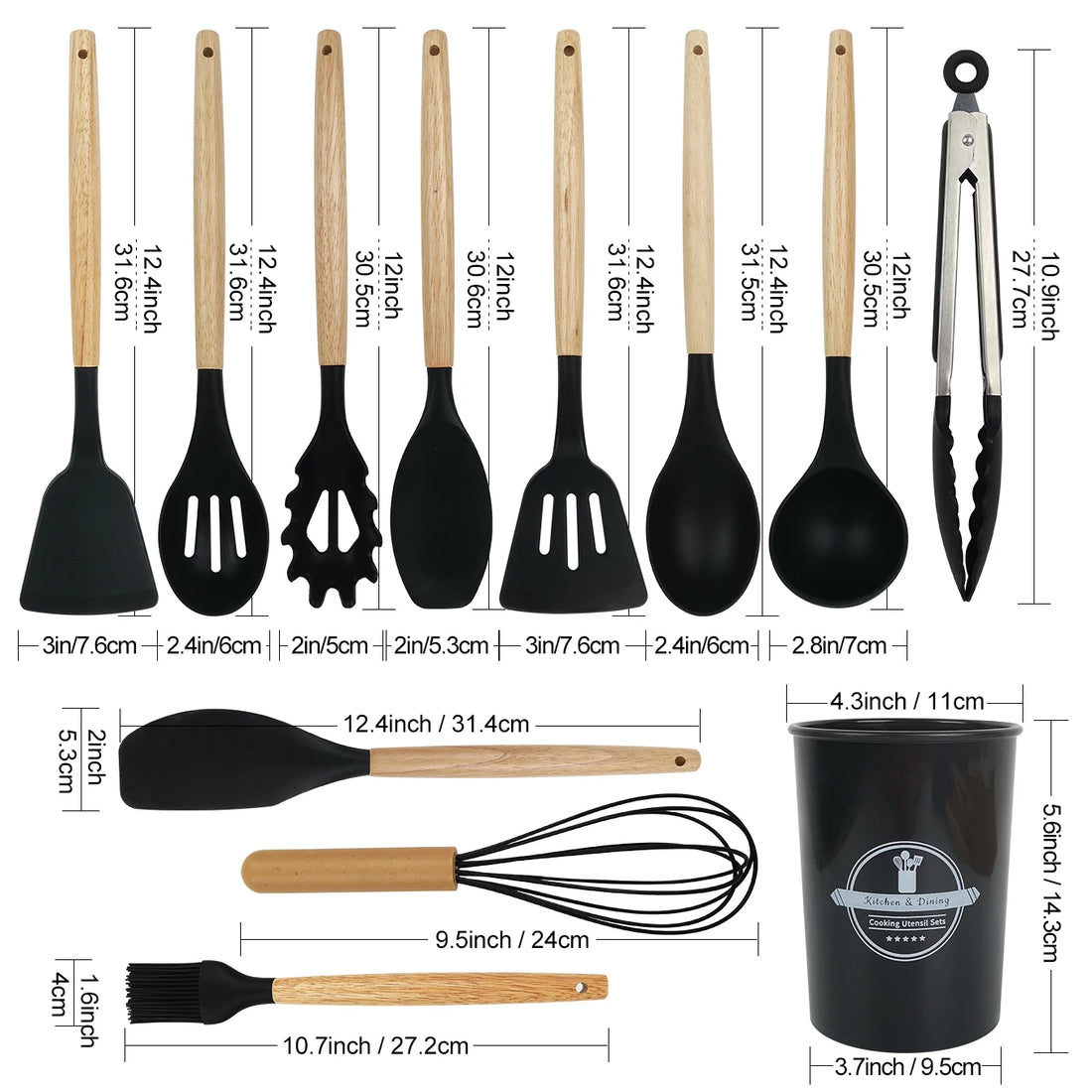 Aroefa Kitchen Cooking Tool 12Pcs - Aroefa