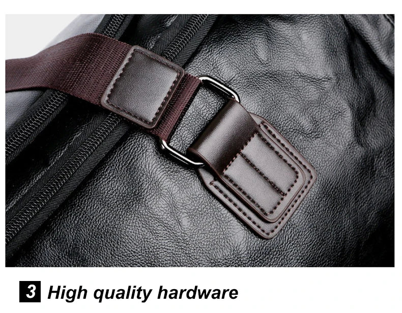 Men Quality Leather Travel Bags Carry on Luggage Bag Men Duffel Bags Handbag Casual Traveling Tote Large Weekend Bag Hot XA631ZC