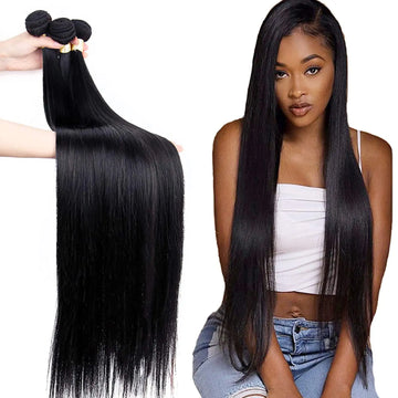 Raw Brazilian Virgin Human Hair Products Cheap Long 40 Inch Straight Cuticle Aligned Human Hair Bundles Natural Hair Extension
