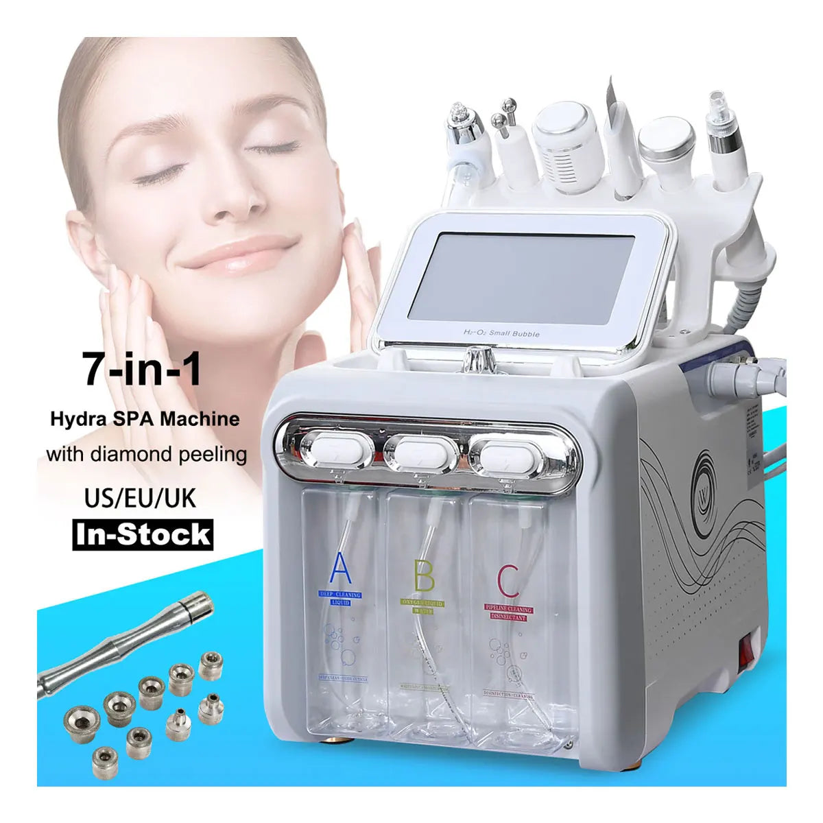 Beauty Products for Women 7 in 1 Lifting Hydrodermabrasion Diamond Microdermabrasion Hydra Beauty Facial Hydrofacial Machine