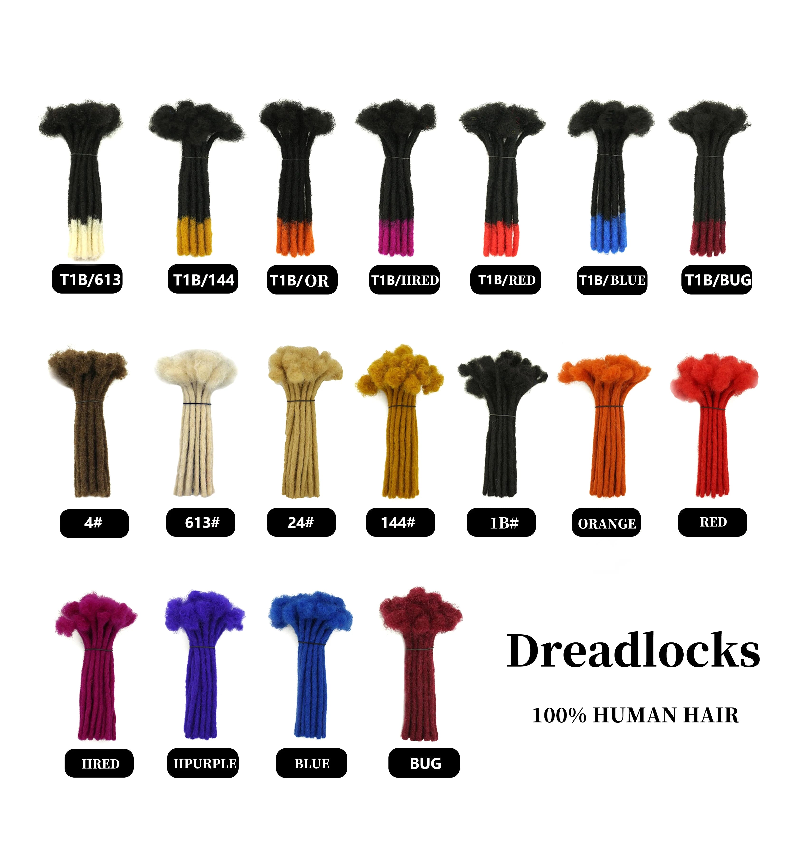 Wholesale Afro Kinky Bulk 100% Human Hair Products for Blonde  Locs Dreadlocks Crochet Twist Braids Human Hair Extensions