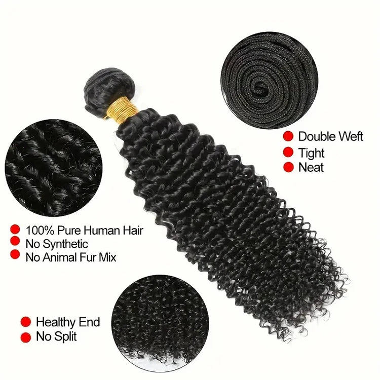 Deep Wave Brazilian Virgin Human Hair Products Cheap Human Hair Bundles Natural Hair