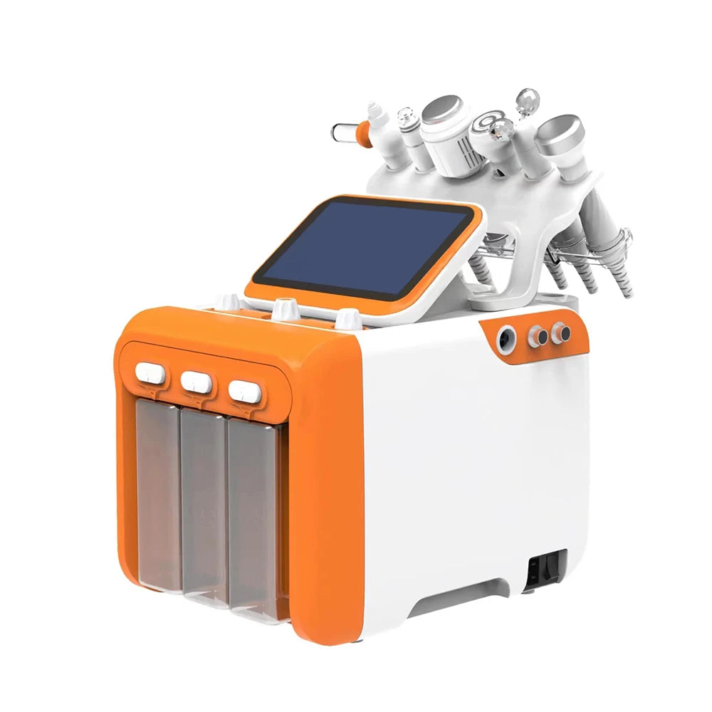 6 in 1 Hydra Blackhead Remover Face Cleaning Brush Massager Facial Machine Skincare Beauty Products for Women