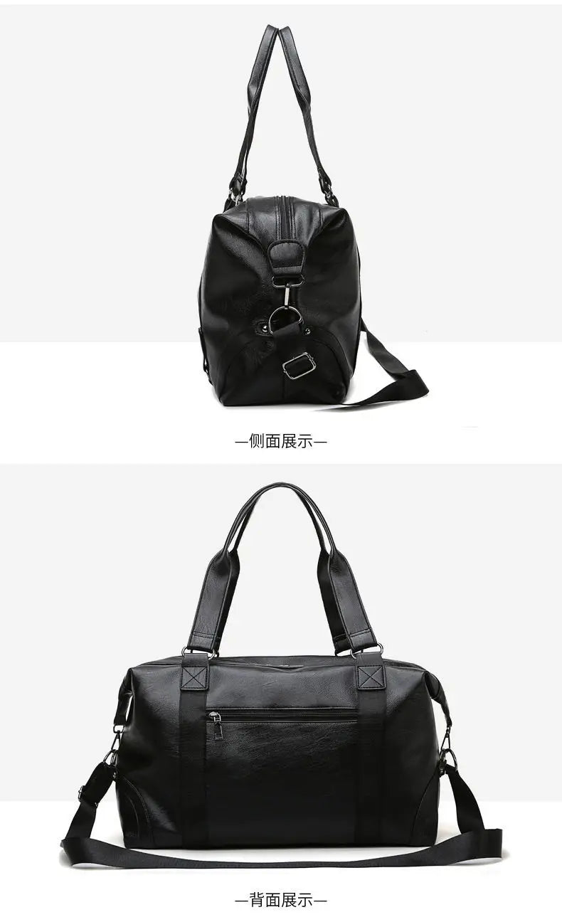 Fashion men Travel Bag Luggage Bag Large Capacity Leather Portable Business handbag crossbody Casual Men's Bag shoulder Trip Bag