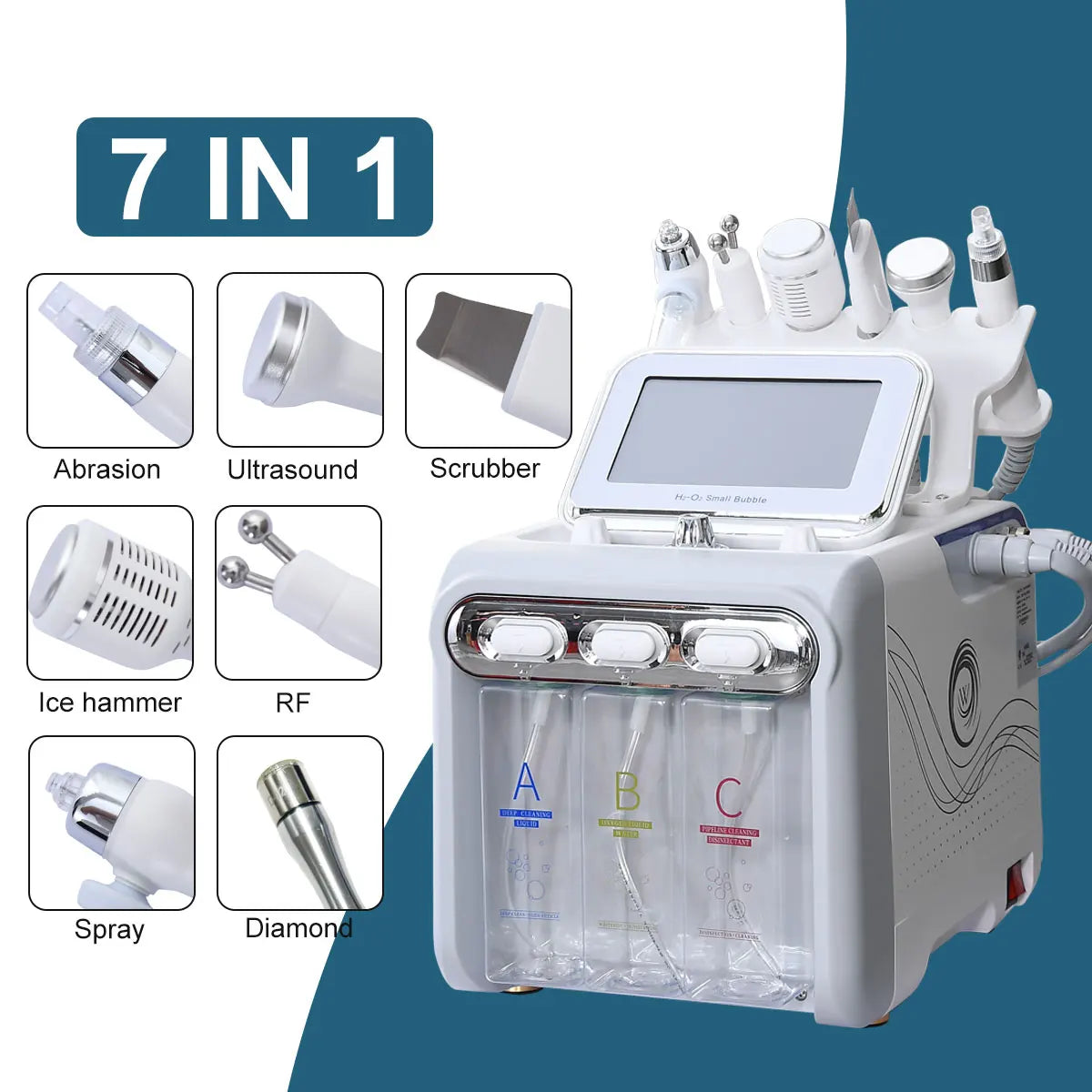 Beauty Products for Women 7 in 1 Lifting Hydrodermabrasion Diamond Microdermabrasion Hydra Beauty Facial Hydrofacial Machine