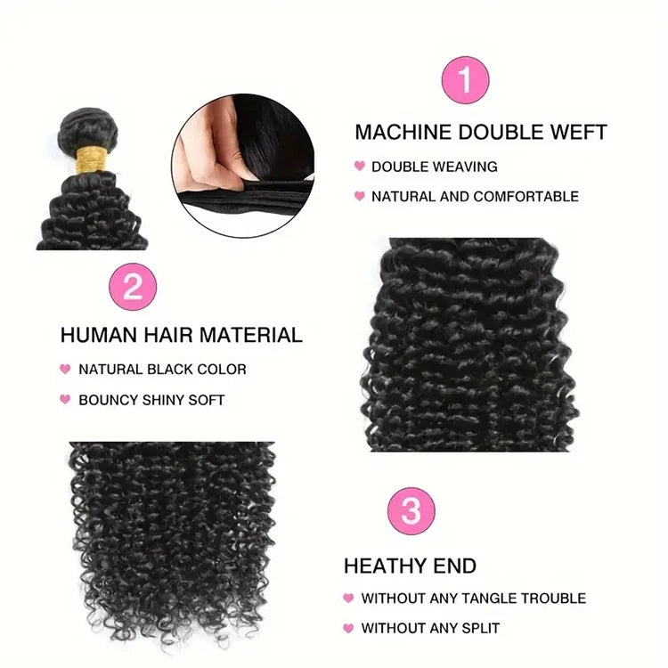 Deep Wave Brazilian Virgin Human Hair Products Cheap Human Hair Bundles Natural Hair