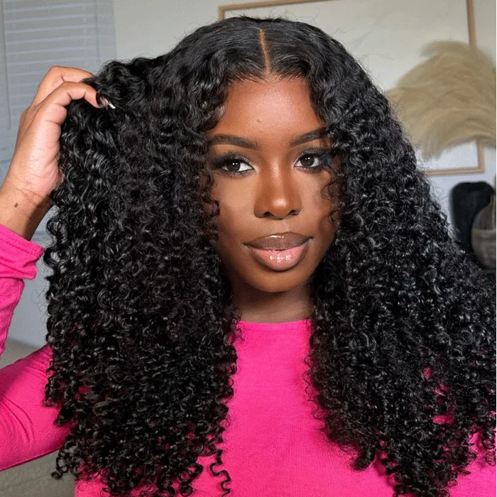 13X4 HD Transparent Lace Kinky Curly Hair Wig, Raw Cambodian Hair Bundles Vendor ,Indian Natural Raw Burmese Curly Hair Products