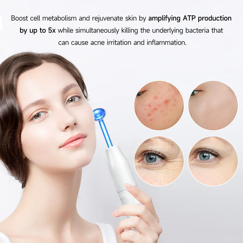 New Best Seller Beauty Products Skin Tightening Therapy Wand Eva case Adjustable Frequency Wand 7 in 1