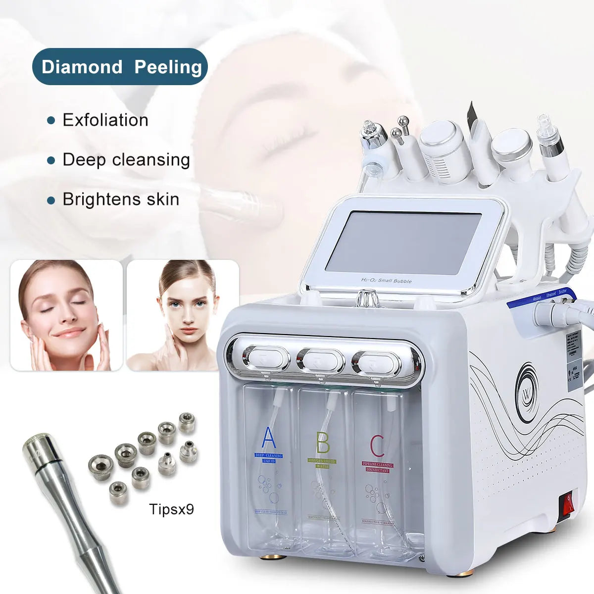 Beauty Products for Women 7 in 1 Lifting Hydrodermabrasion Diamond Microdermabrasion Hydra Beauty Facial Hydrofacial Machine