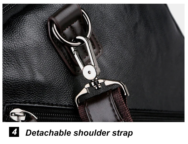 Men Quality Leather Travel Bags Carry on Luggage Bag Men Duffel Bags Handbag Casual Traveling Tote Large Weekend Bag Hot XA631ZC