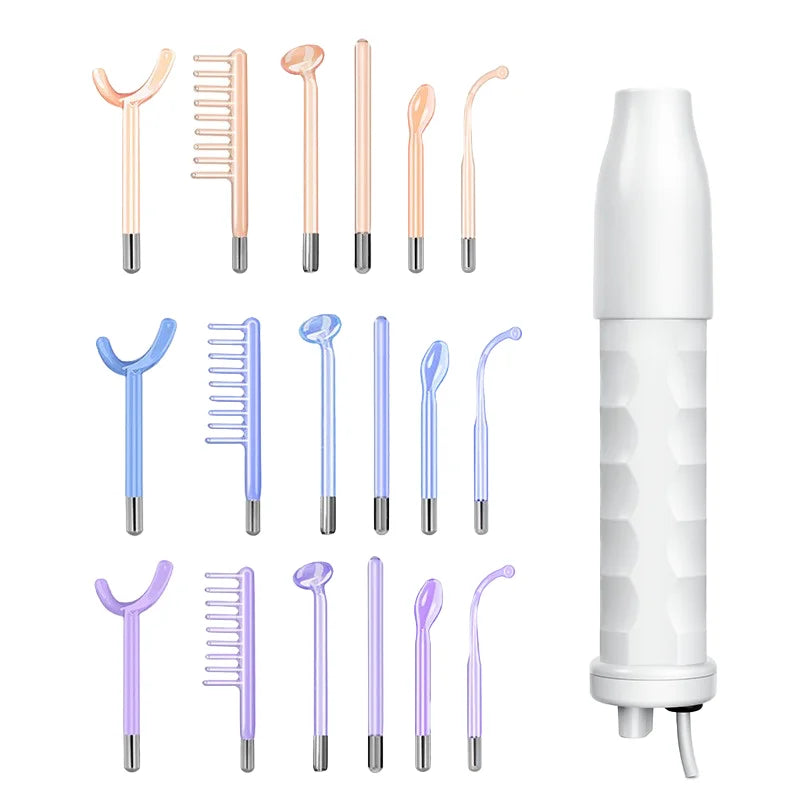 Factory Price Custom 6 in 1 Handheld Skin Rejuvenation High Frequency Wand Beauty Products Skin Therapy Wand
