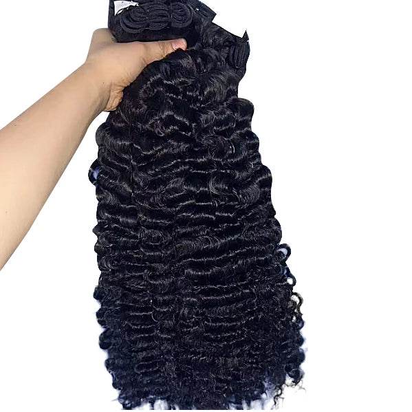 100% Raw Unprocessed Cambodian Wavy Hair Extension Human Hair Bundles With High Quality Hair Products