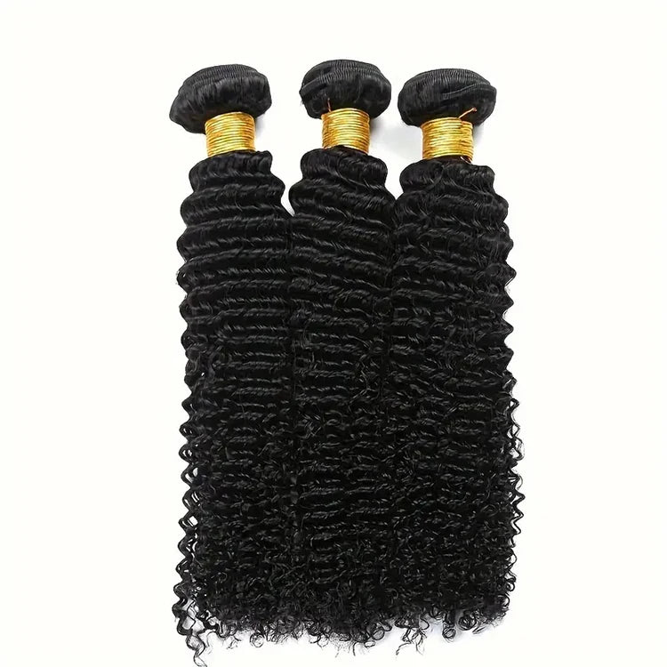 Deep Wave Brazilian Virgin Human Hair Products Cheap Human Hair Bundles Natural Hair