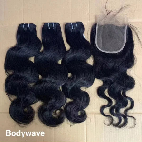 100% Raw Unprocessed Cambodian Wavy Hair Extension Human Hair Bundles With High Quality Hair Products
