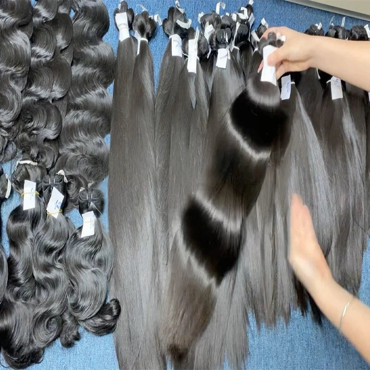 Top Selling Vietnam Raw Hair Bundles Vendors Straight Bundles Human Hair Extensions Beauty Products for Women