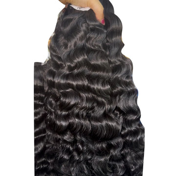 100% Raw Unprocessed Cambodian Wavy Hair Extension Human Hair Bundles With High Quality Hair Products