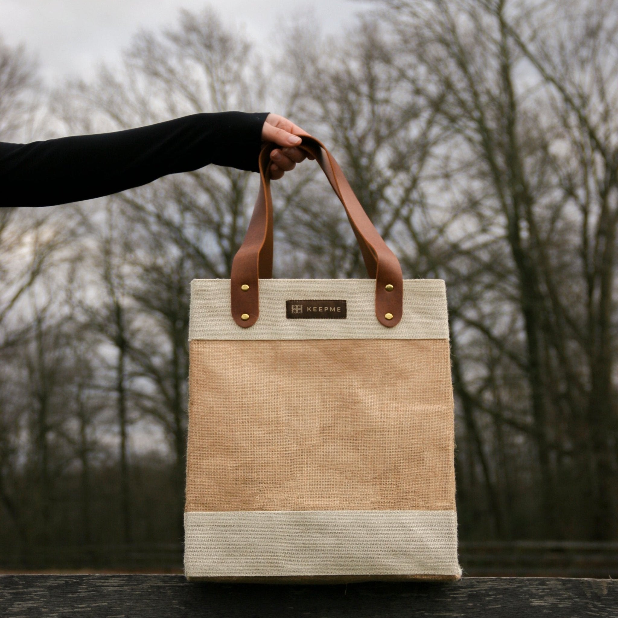 Jute 2-in-1 Convertible Beverage Tote