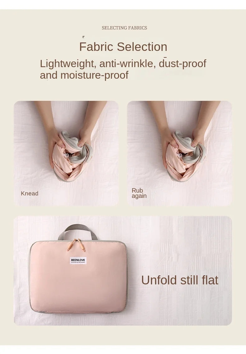 Fashion Simple Compression Storage Bags For Business Travel Portable Clothes Bunderwears Shoes Small Stoages Travel Hand Bag