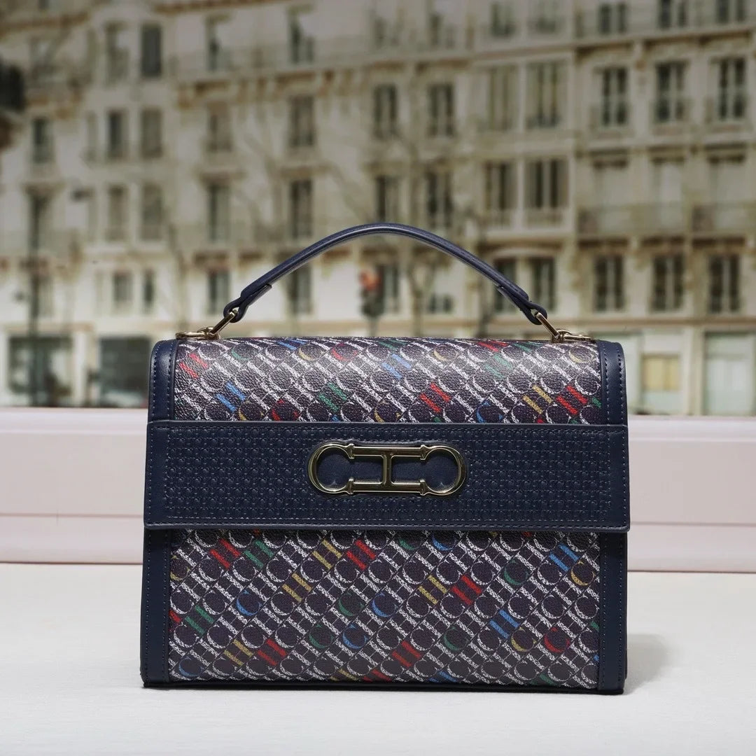 Stylish Women's Leather Messenger Bag Handbags Crossbody Shoulder Tote Classic Elegant for Ladies Luxury Brand