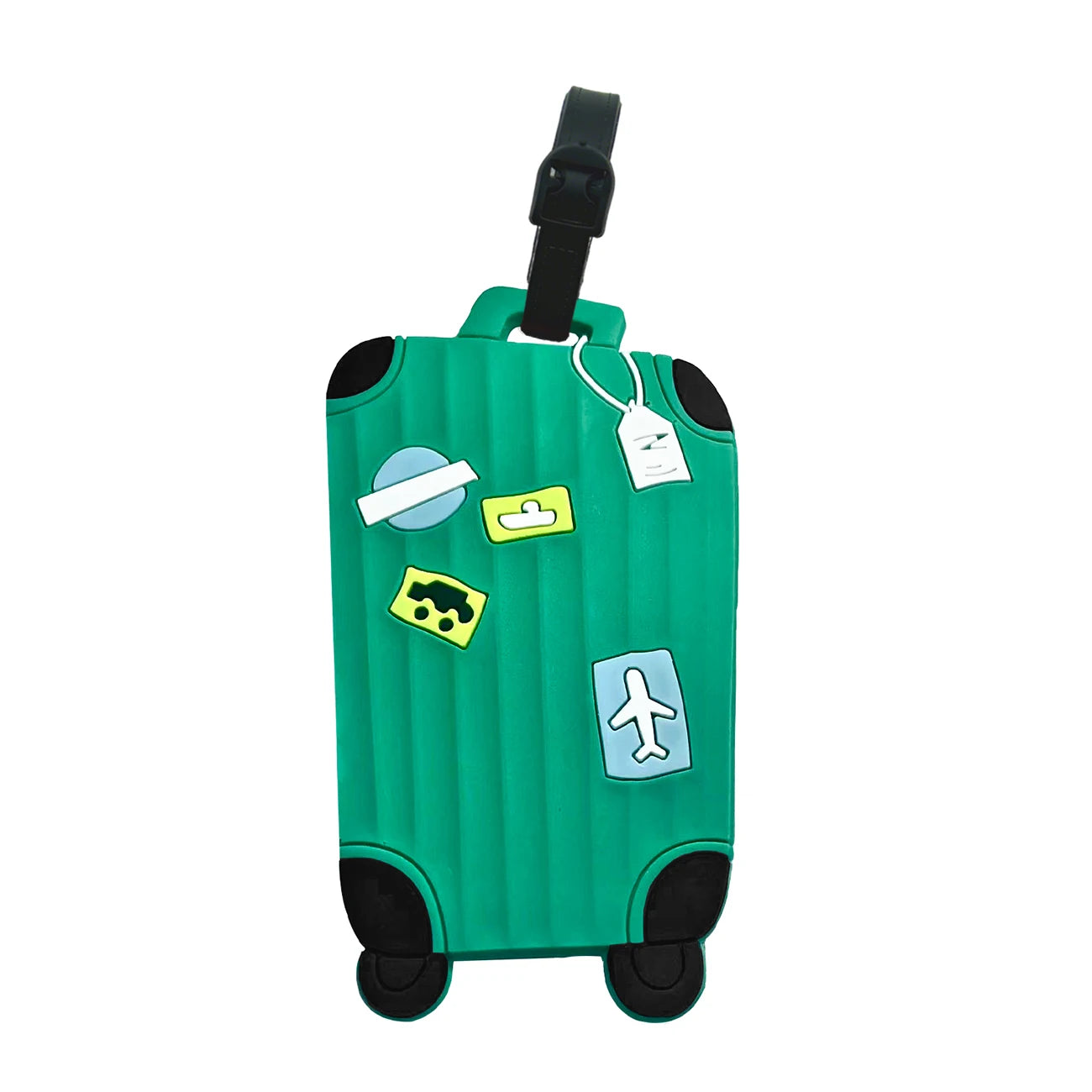 Multifunctional Anti-Loss Luggage Tag: Heavy-Duty TPU Build, Durable, Privacy-Protected, Waterproof & Boarding Pass Compatible
