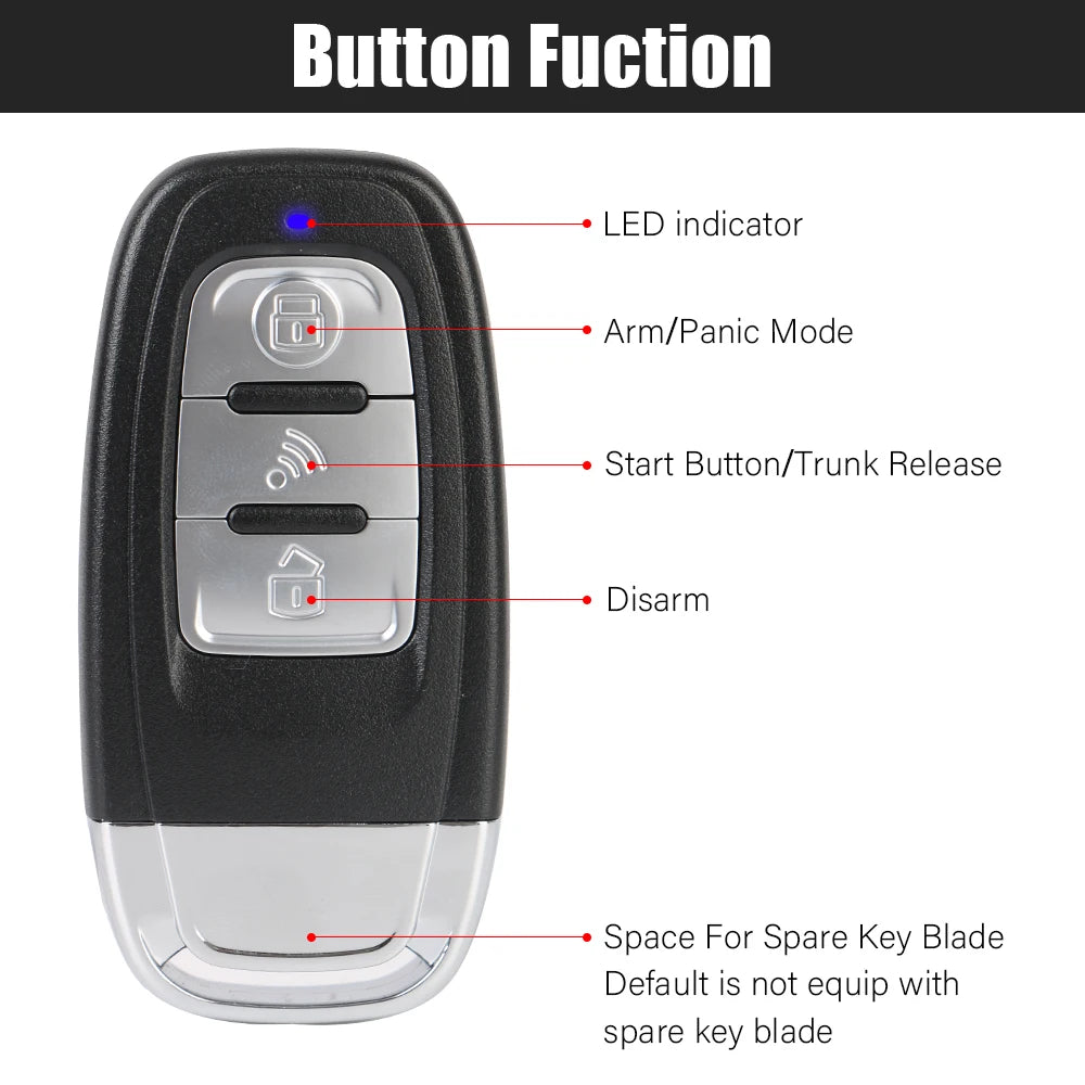 Aroefa Car Starter Alarm Smart Bluetooth - Aroefa