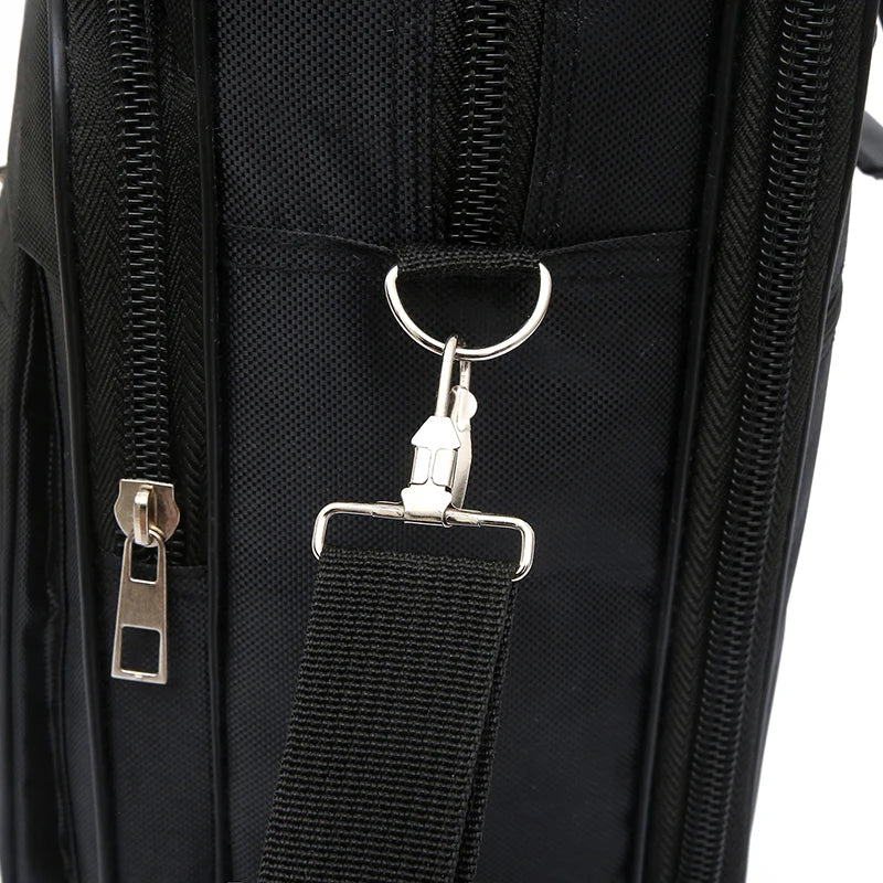 Men's Large-Capacity Business Briefcase, Portable Multi-Functional Shoulder Bag, Multi-Pocket Handbag Suitable for Business and Casual Use