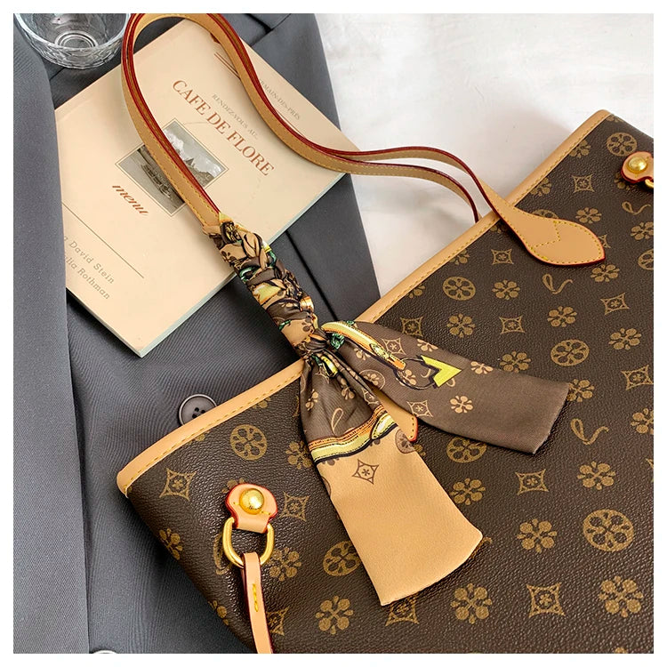 Women's Messenger Bag Leather Crossbody Handbag, Famous Designer Shoulder Tote Popular Classic Elegant Design For Outings