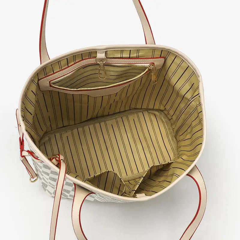 (Gift Box Packaging) Fashionable Women's Trendy Handbag, European and American Retro Style Casual Bag, Large Capacity High-End Light Luxury Tote Bag, Commuting and Shopping Bag