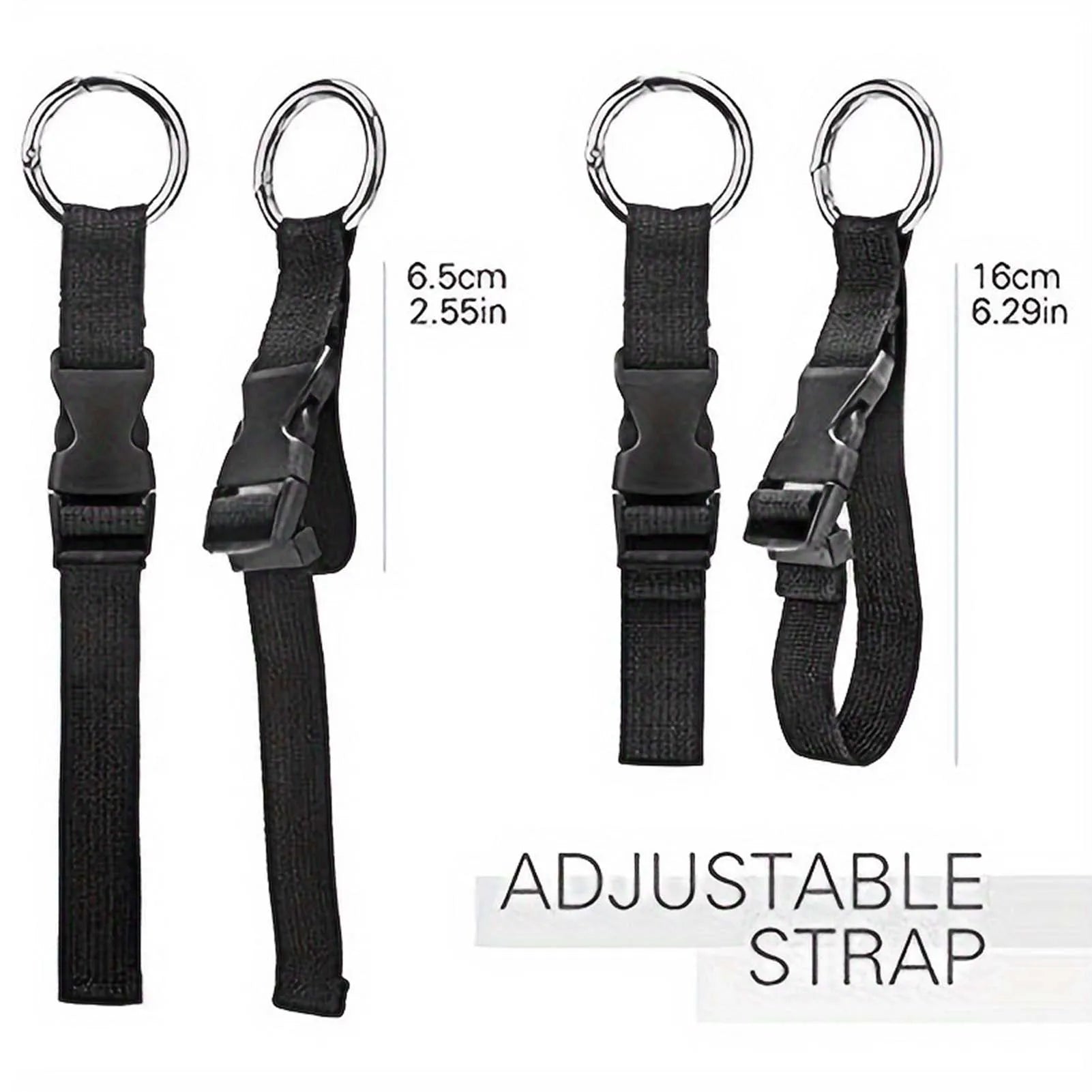 Travel Luggage Fixed Strap Backpack External Strap Portable Strap With Release Buckle Add-A-Bag Luggage Strap Belt Jacket Holder