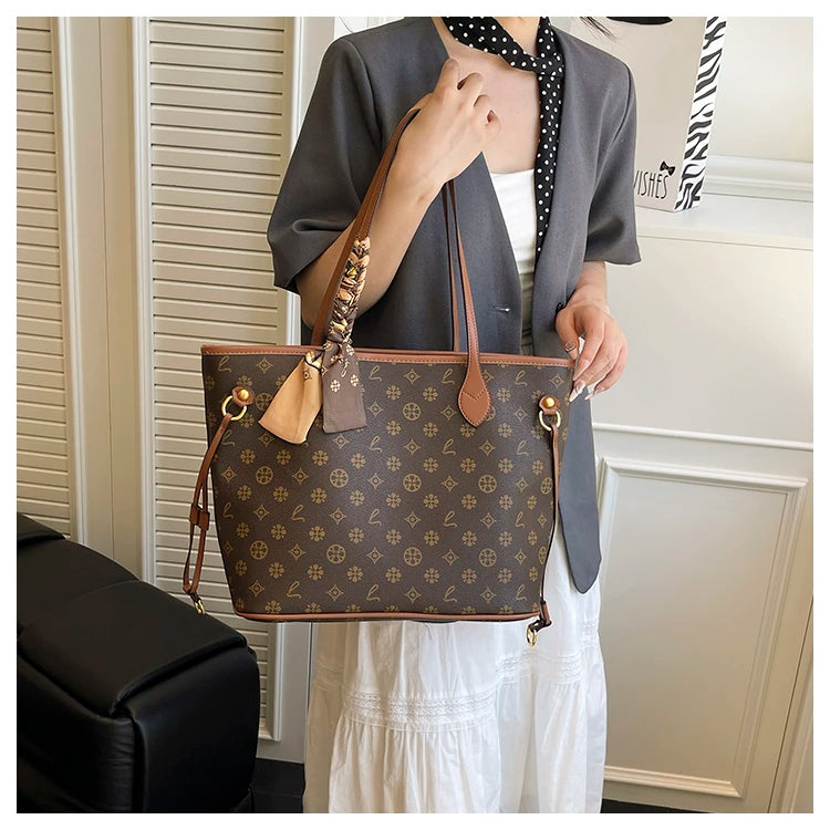 Women's Messenger Bag Leather Crossbody Handbag, Famous Designer Shoulder Tote Popular Classic Elegant Design For Outings