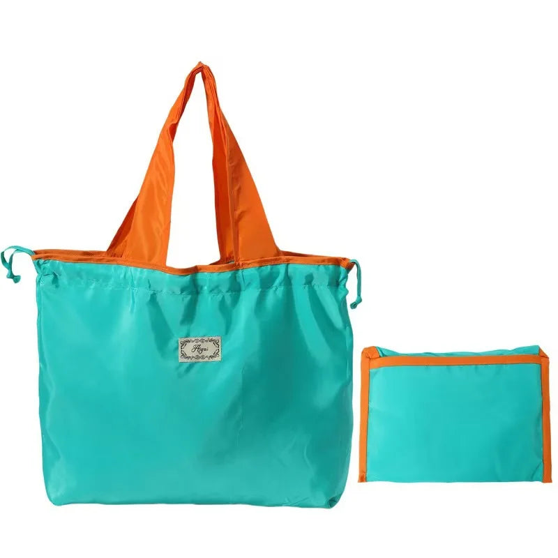 Ultra Lightweight & Compact Grocery Bag - Fold into Pocket, Eco-Friendly Shopping Tote with Zipper