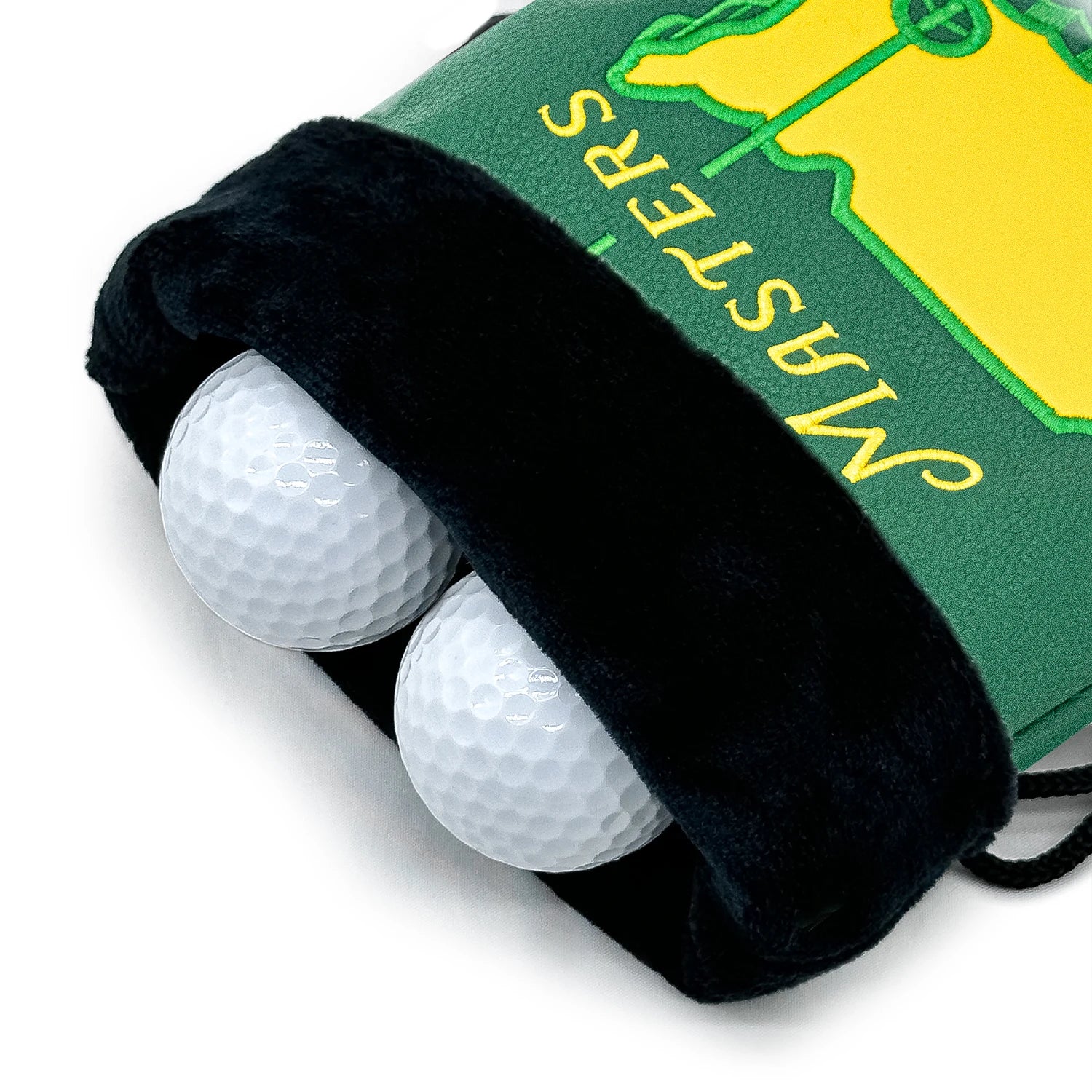 [Green Golf Bag] Portable Valuable Item Bag | Sealed with drawstring, perfect for storing golf balls and golf accessories