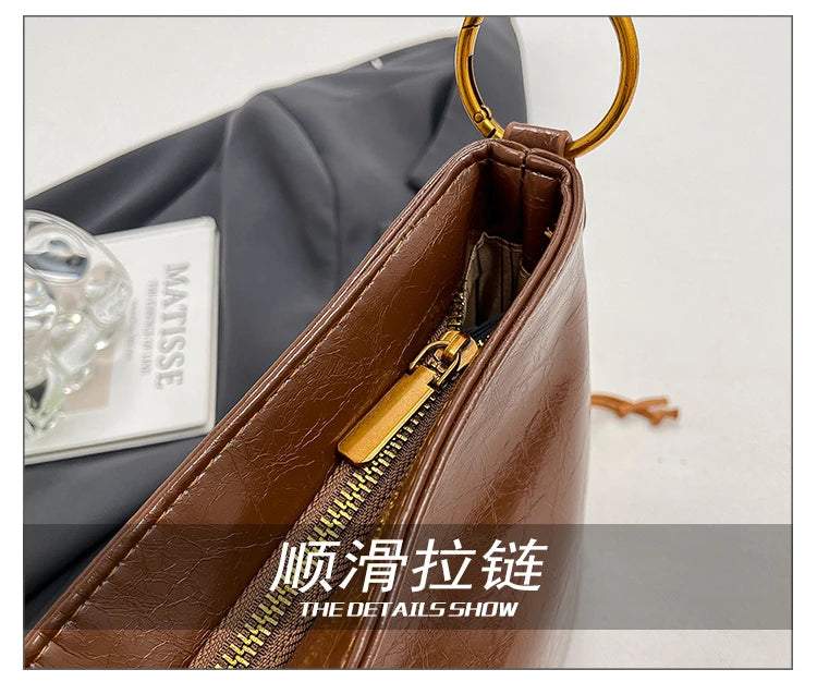 Elegant Classic Leather Tote Bags Messenger Bag For Ladies Women Handbags Luxury Famous Designer Spacious