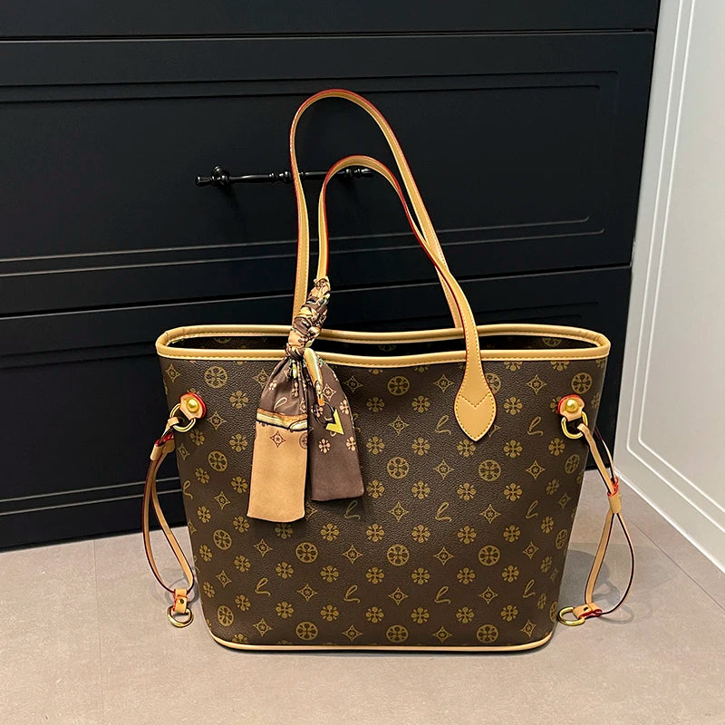 Women's Messenger Bag Leather Crossbody Handbag, Famous Designer Shoulder Tote Popular Classic Elegant Design For Outings