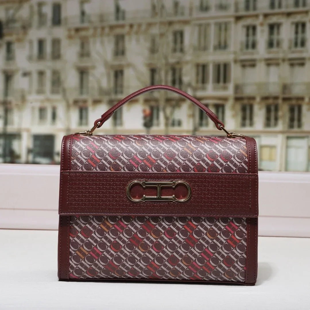 Stylish Women's Leather Messenger Bag Handbags Crossbody Shoulder Tote Classic Elegant for Ladies Luxury Brand