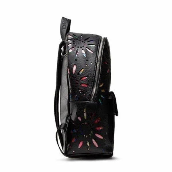 European, American, Spanish original single backpack, light luxury, fashionable hollow flower designer's large capacity backpack