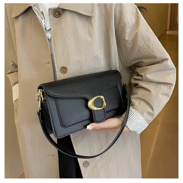 Women's Solid Leather Messenger Bags, Luxury Brands, Fashionable Women's Popular Shoulder Bags, Designer Handbags and Bags