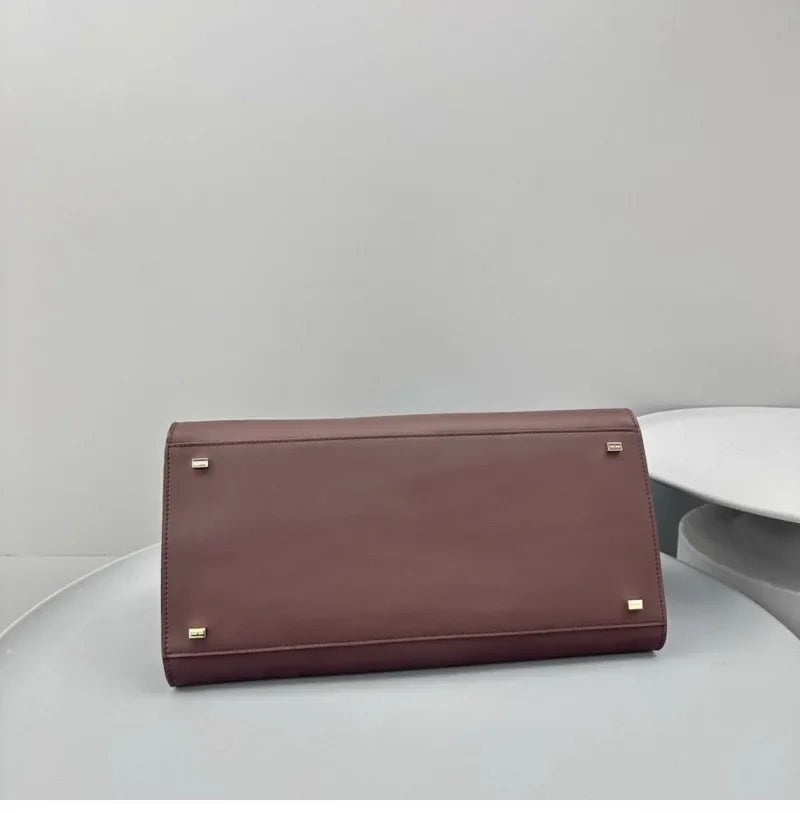 Tote Large Capacity Commuter Bag Cowhide Niche Shoulder Handbag Large Soft